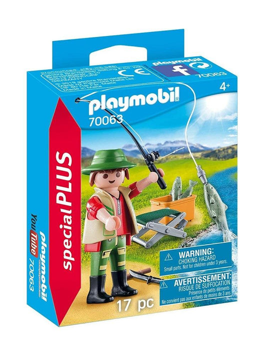 Playmobil פליימוביל 70063 דייג עם חכה - 70063 - צעצועים ילדים ודרקונים