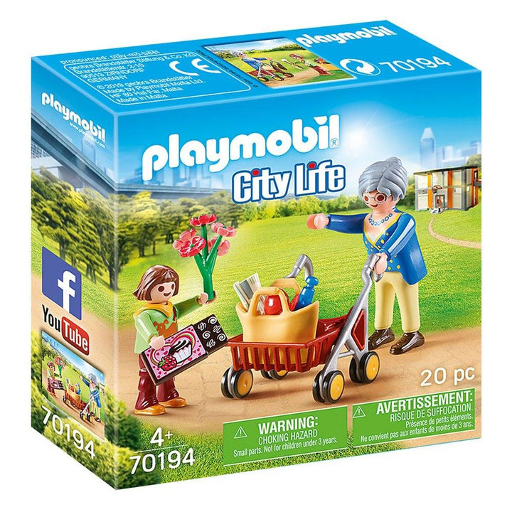 Playmobil פליימוביל 70194 סבתא ונכדה - 70194 - צעצועים ילדים ודרקונים