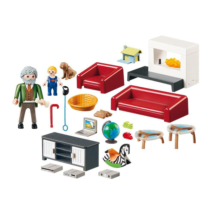 Playmobil פליימוביל 70207 בית בובות: סלון מודרני - 70207 - צעצועים ילדים ודרקונים