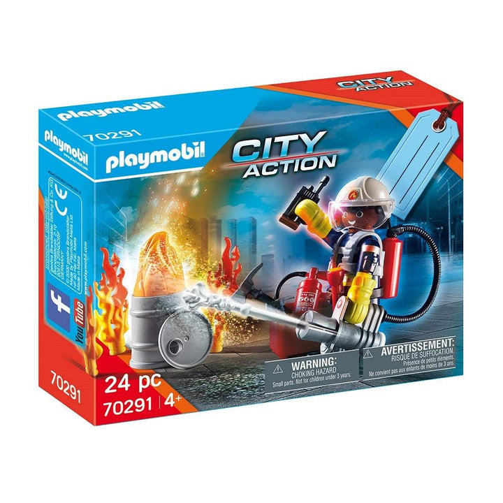 Playmobil פליימוביל 70291 לוחם אש - 70291 - צעצועים ילדים ודרקונים