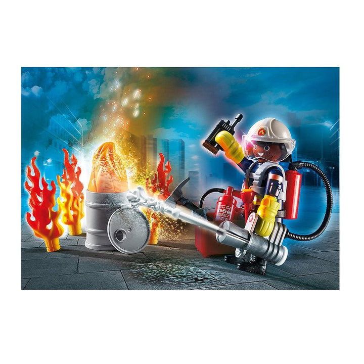 Playmobil פליימוביל 70291 לוחם אש - 70291 - צעצועים ילדים ודרקונים