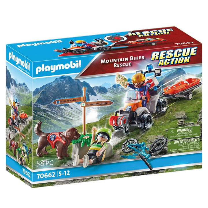 Playmobil פליימוביל 70662 חילוץ והצלה: חילוץ הררי - 70662 - צעצועים ילדים ודרקונים