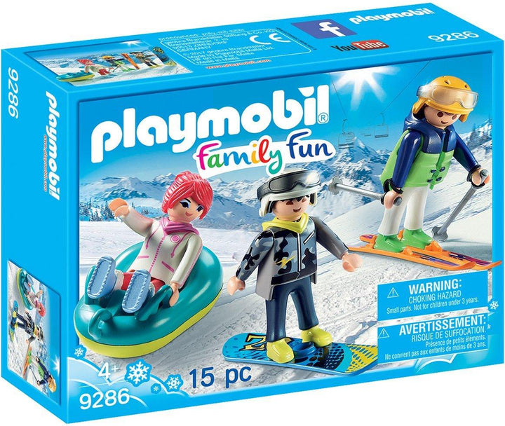 Playmobil פליימוביל 9286 - כיף משפחתי בשלג - 9286 - פליימוביל - צעצועים ילדים ודרקונים