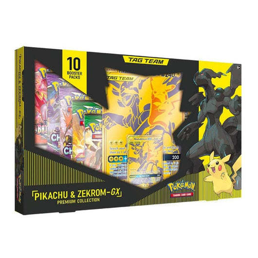 מארז קלפי פוקימון פרימיום - Pokemon Premium Collection Pikachu and Zekrom-GX - צעצועים ילדים ודרקונים