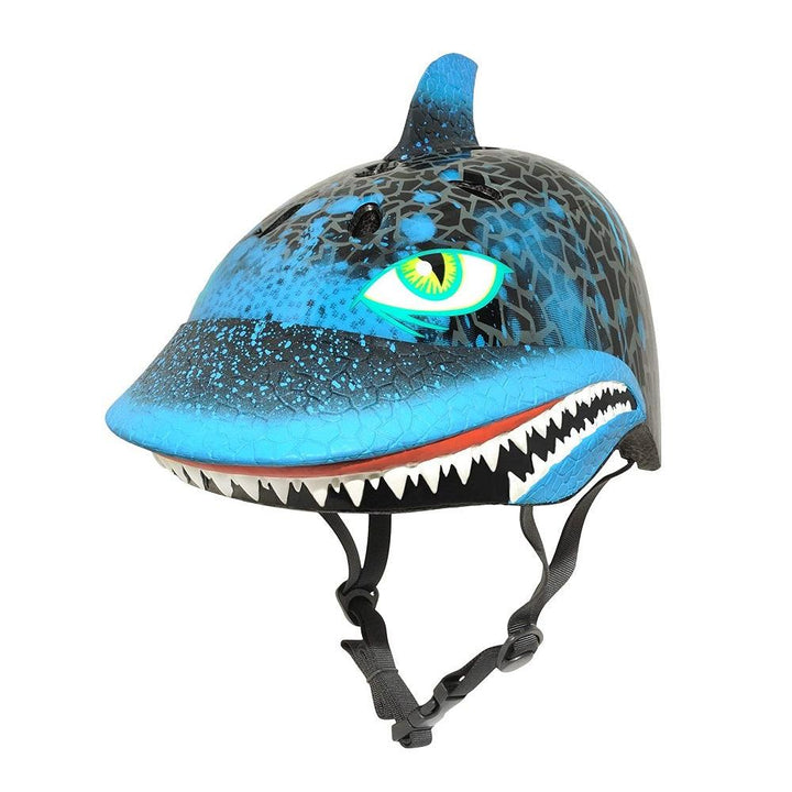 קסדה לראש כריש שחור מבית Raskullz - צעצועים ילדים ודרקונים