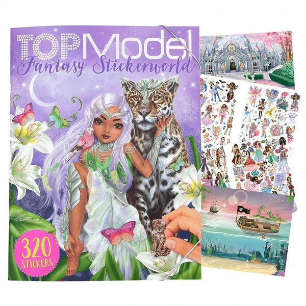 טופמודל חוברת מדבקות פנטזיה - TopModel - צעצועים ילדים ודרקונים