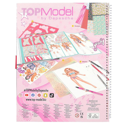 טופמודל חוברת עיצוב וצביעה מיוחדת - TopModel - צעצועים ילדים ודרקונים