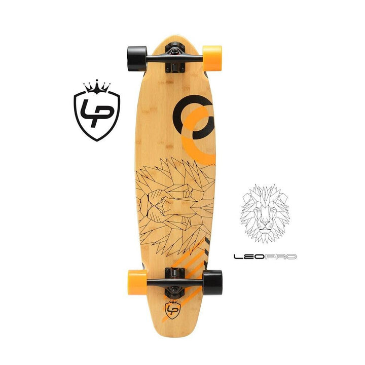 סקייטבורד לונגבורד במבוק  כחול/כתום- LEO PRO - צעצועים ילדים ודרקונים