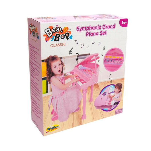 פסנתר כנף חשמלי עם כיסא - Win fun - צעצועים ילדים ודרקונים