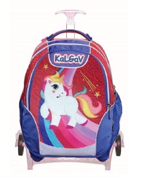 תיק קל גב X-Bag Trolley - חד קרן אדום\כחול - צעצועים ילדים ודרקונים