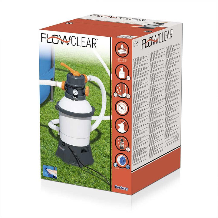 משאבת חול לבריכה 800 גלון/שעה Bestway FlowClear - צעצועים ילדים ודרקונים