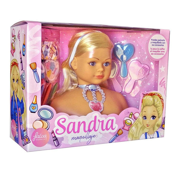 ראש בובה סנדרה - עיצוב תסרוקות - צעצועים ילדים ודרקונים