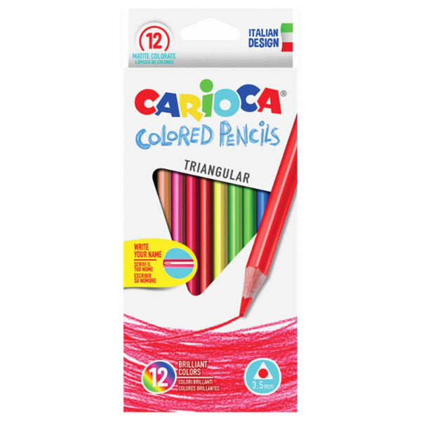 סט 12 עפרונות צבעוניים  Colored pencils CARIOCA - צעצועים ילדים ודרקונים
