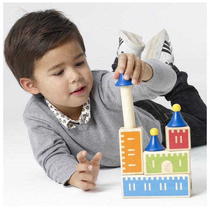 הטירה - אתגר חשיבה של קוביות ומגדלים - פוקסמיינד - צעצועים ילדים ודרקונים