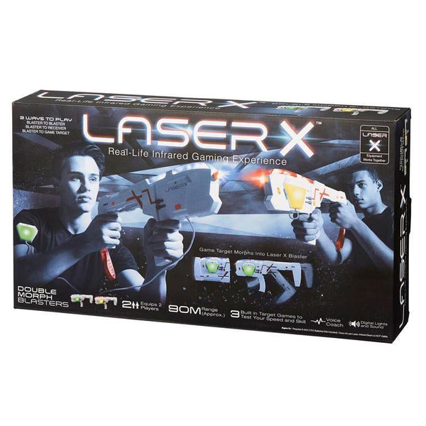 משחק 2 אקדחי לייזר  Laser X - צעצועים ילדים ודרקונים