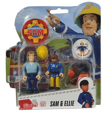 סמי הכבאי - מארז זוג דמויות - סמי ואלי כ-8 ס"מ - צעצועים ילדים ודרקונים