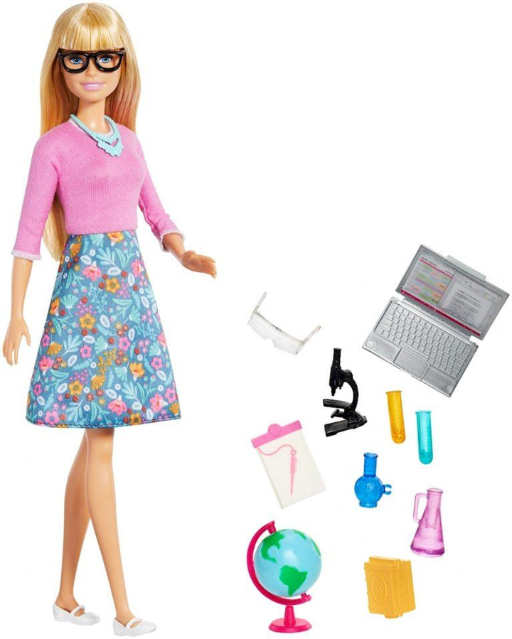בובת ברבי מורה למדעים כולל אביזרים - Barbie - צעצועים ילדים ודרקונים