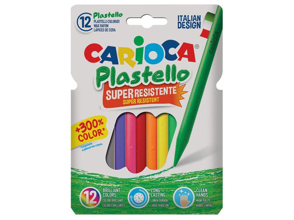 סט 12 צבעי פסטל  Plastello CARIOCA - צעצועים ילדים ודרקונים