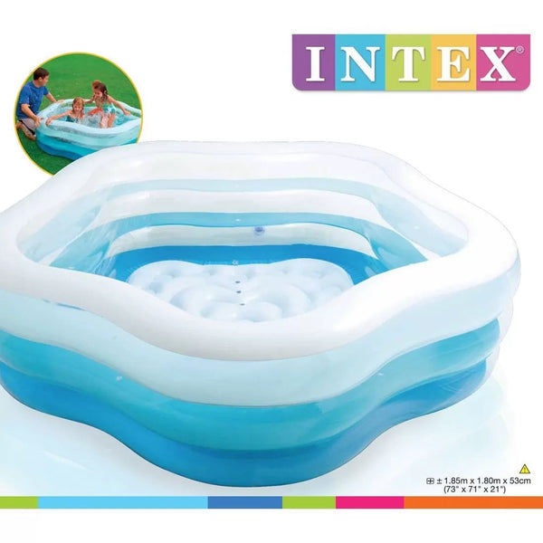 בריכה מחומשת עם תחתית מתנפחת- INTEX - צעצועים ילדים ודרקונים