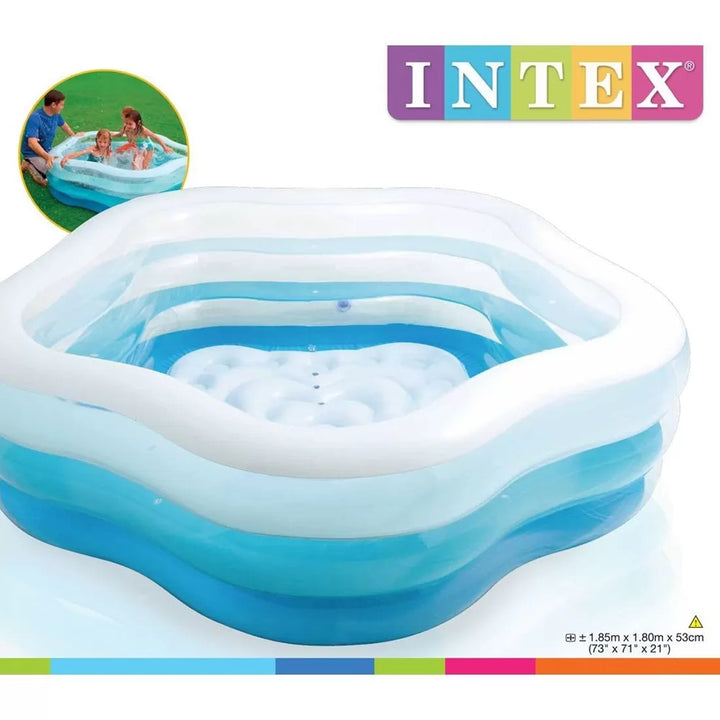 בריכה מחומשת עם תחתית מתנפחת- INTEX - צעצועים ילדים ודרקונים