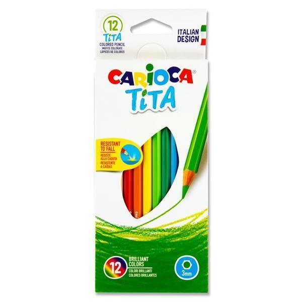 סט 12 עפרונות צבעוניים TITA CARIOCA - צעצועים ילדים ודרקונים