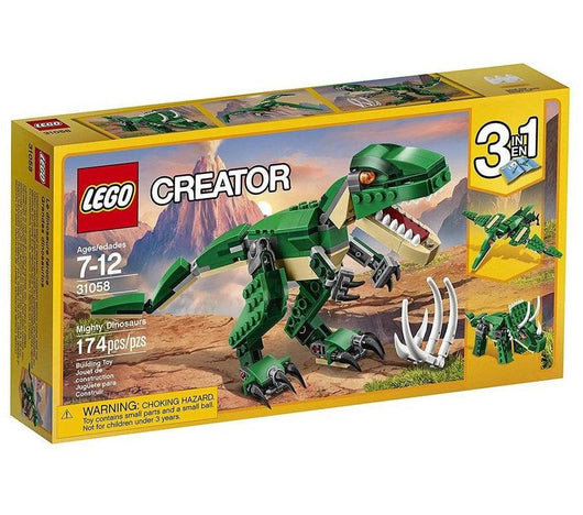 לגו 31058 דינוזאור ירוק (LEGO 31058 Mighty Dinosaurs Creator) - צעצועים ילדים ודרקונים