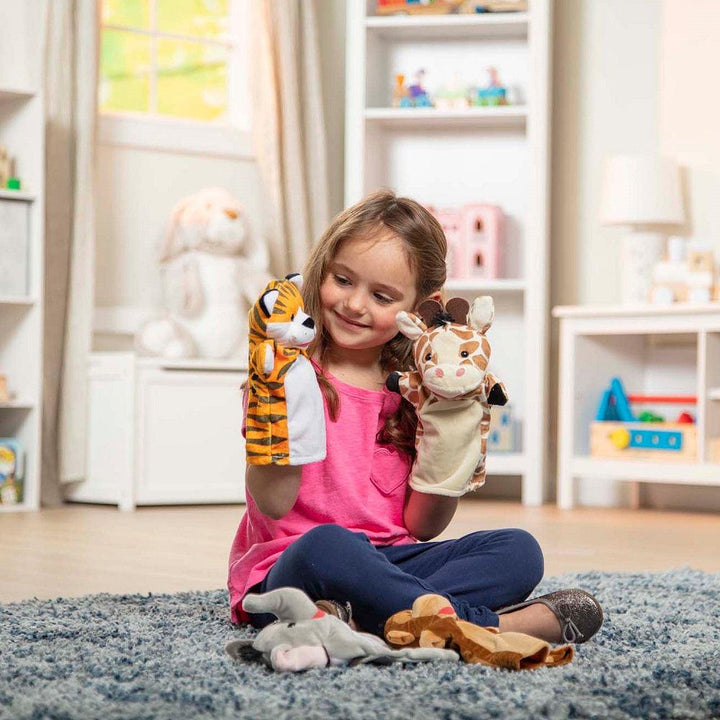 בובות יד גן החיות מבית Melissa and Doug - צעצועים ילדים ודרקונים