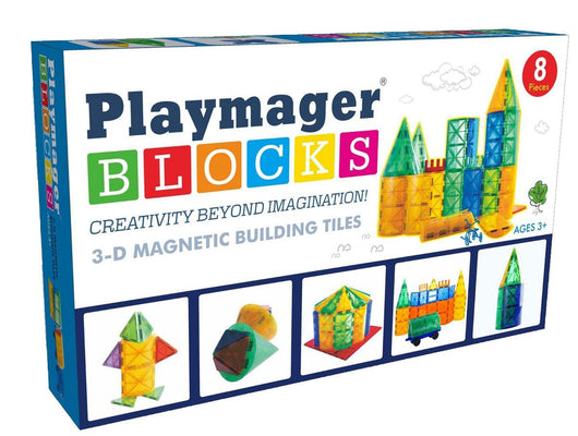 PLAYMAGER - פליימגר הרכבת מגנטים חלקים מיוחדים סט 8 חלקים - Playmager - צעצועים ילדים ודרקונים