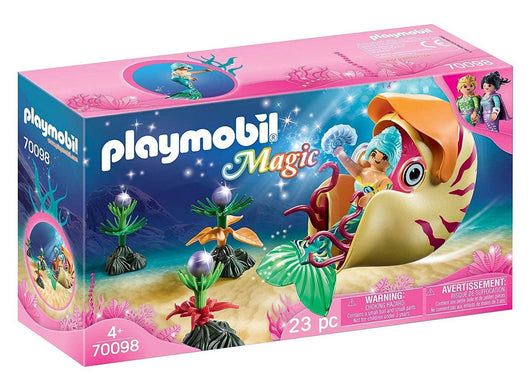 Playmobil - פליימוביל 70098 בתולת ים עם גונדולה חילזון ים - צעצועים ילדים ודרקונים