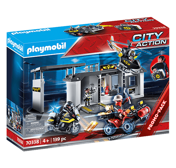 Playmobil פלימוביל 70338 תחנת משטרה מארז נשיאה - 70338 - צעצועים ילדים ודרקונים