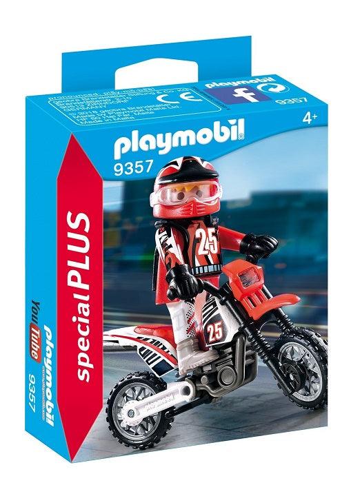 Playmobil 9357 - פליימוביל 9357 נהג מוטוקרוס - צעצועים ילדים ודרקונים