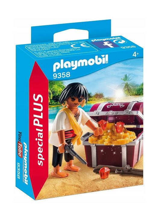 Playmobil 9358 - פליימוביל 9358 פיראט עם אוצרות - צעצועים ילדים ודרקונים